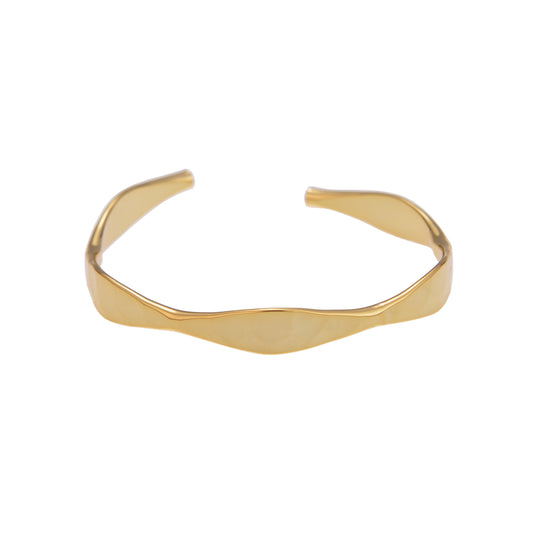 block wave bangle bracelet