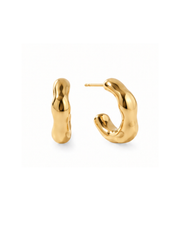 Hammered Hoop Earrings in gold from the All Wrapped Up jewellery gift set
