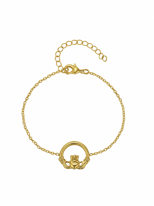 The Claddagh Charm Bracelet - Gold