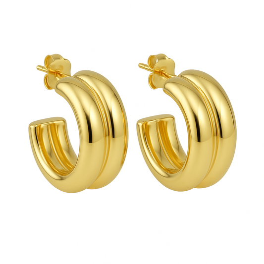 Double Bar Block Earring