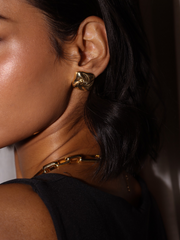 Bex Square Stud Earring Gold