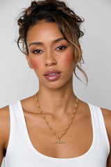 Knot Link T-Bar Necklace