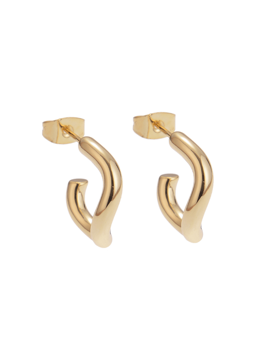 gold wave hoop
