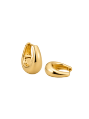 block gold hoop