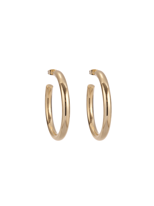 gold hoop earrings