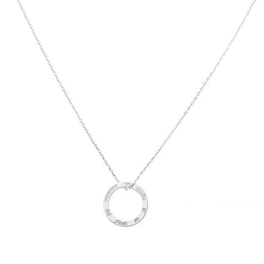 Irish quote necklace silver