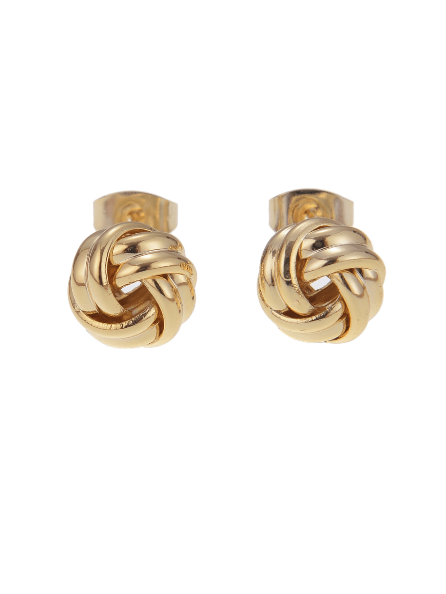 knot stud earrings