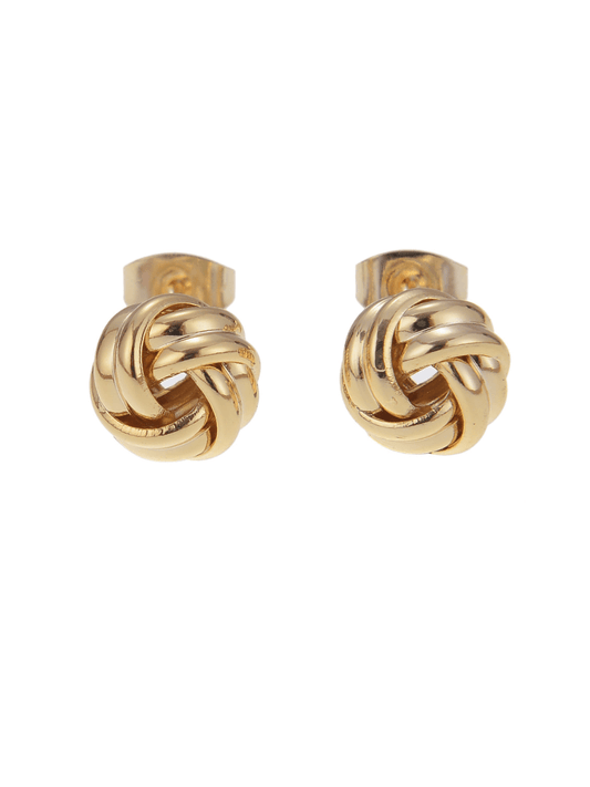 knot stud earrings