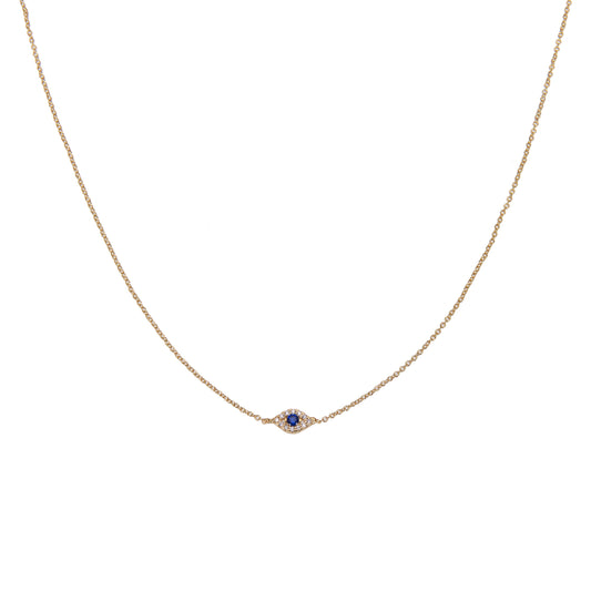 single evil eye necklace
