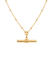 Beaded T Bar Necklace