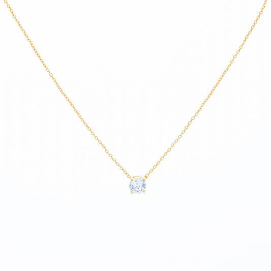 Floating diamond wedding necklace