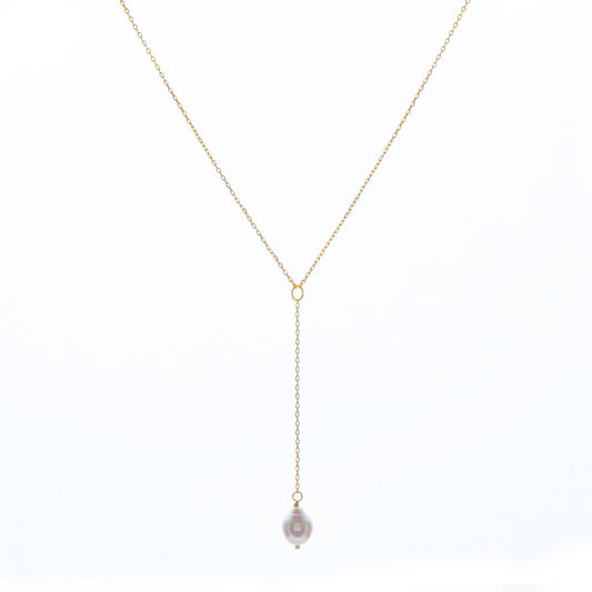 Wedding necklace with pearl drop