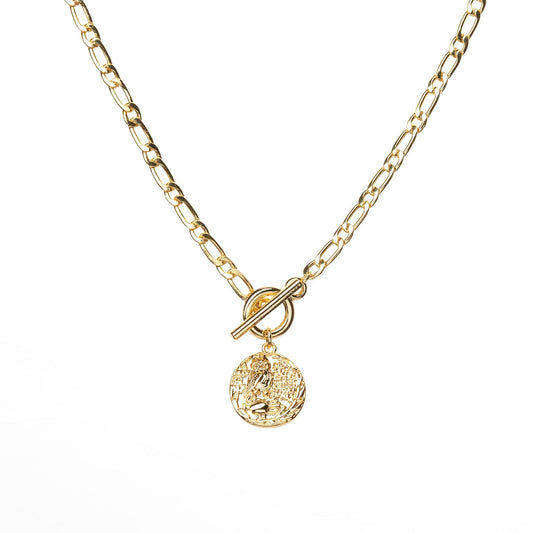 Gold  t-bar necklace