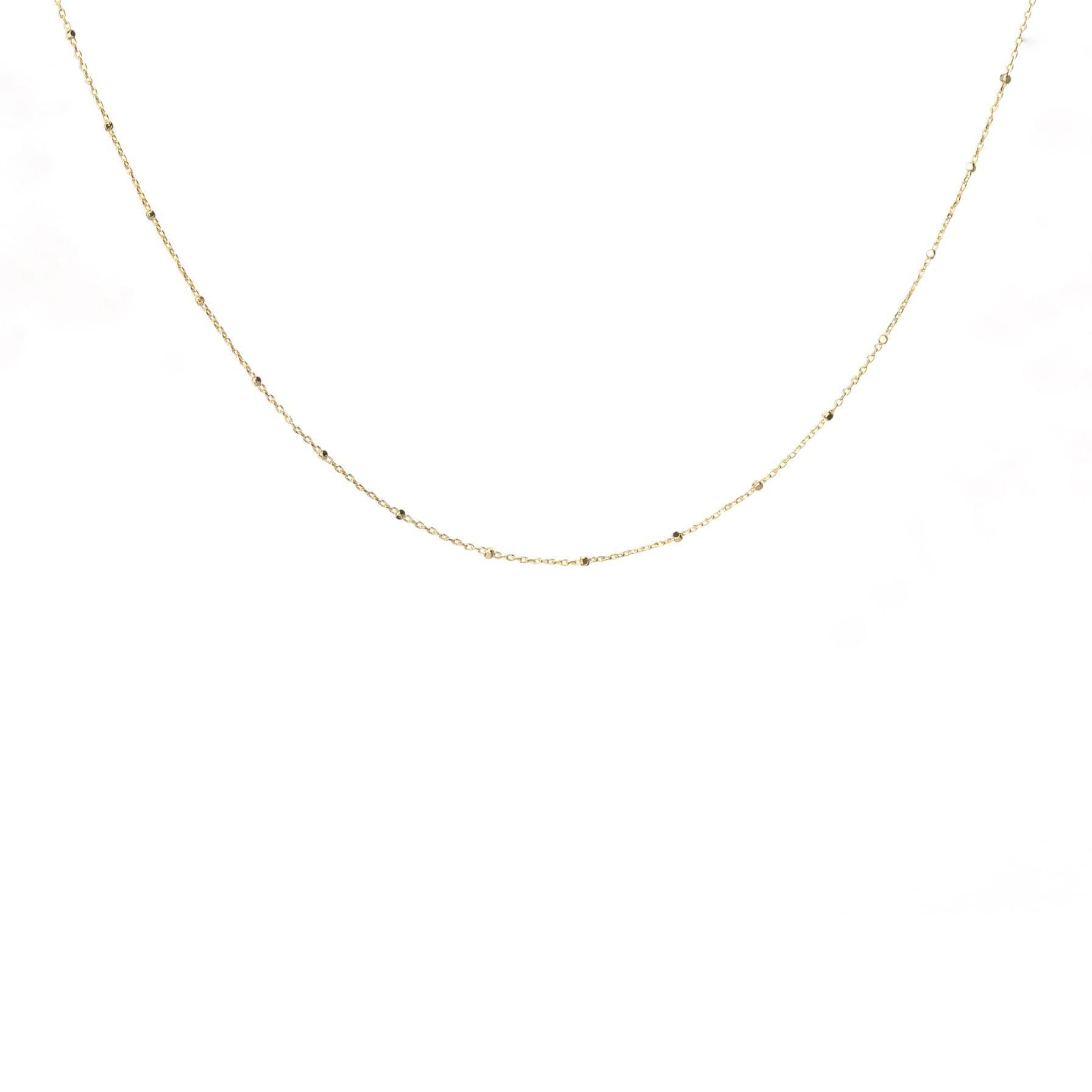 thin gold bead chain