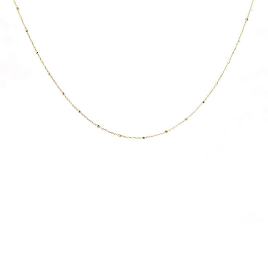 thin gold bead chain