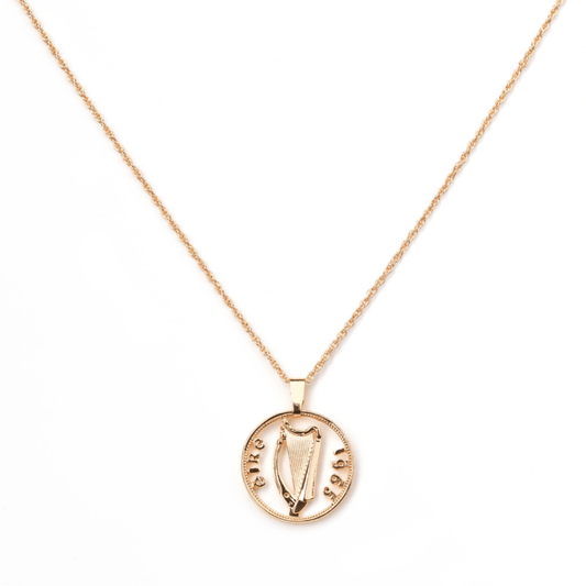 irish harp coin gold