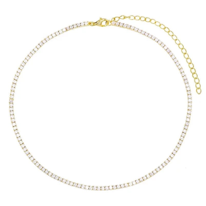 Tennis Necklace Clear Tennis Necklace – Betty and Biddy