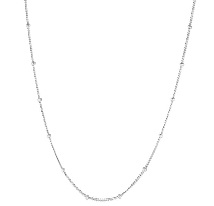 silver beaded chain