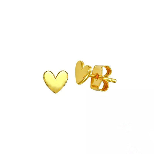 love heart studs
