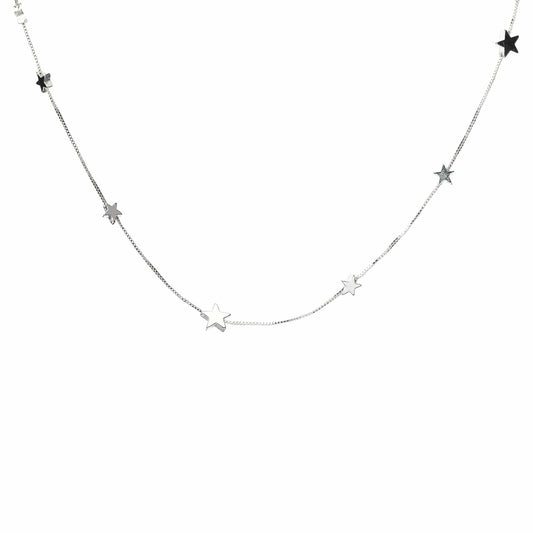 silver star charm necklace