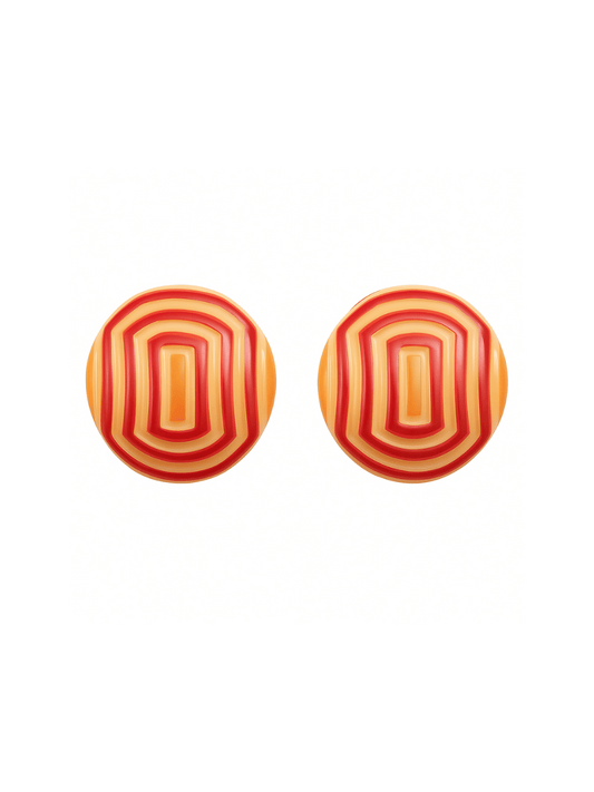 Coral Statement Studs