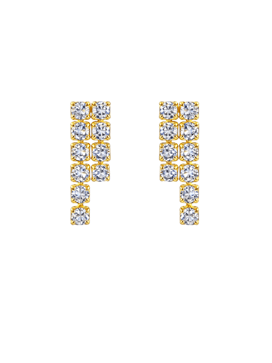 tennis dual drop earring