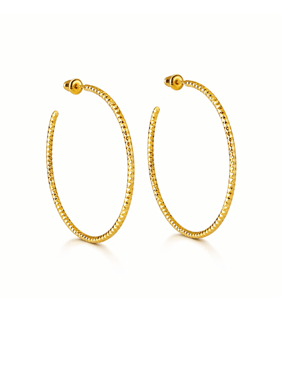 large hoop earrings