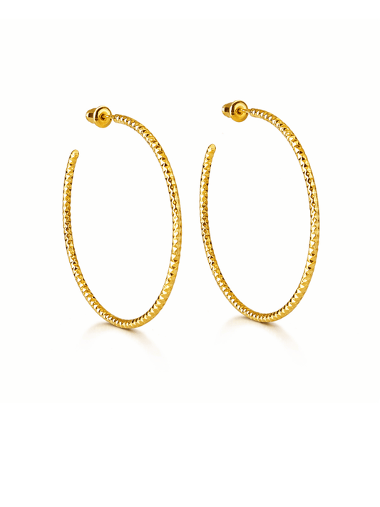 large hoop earrings
