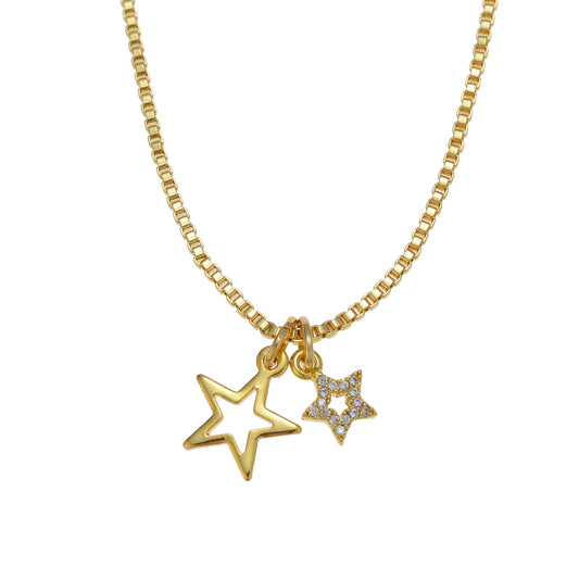 The Double Star Necklace