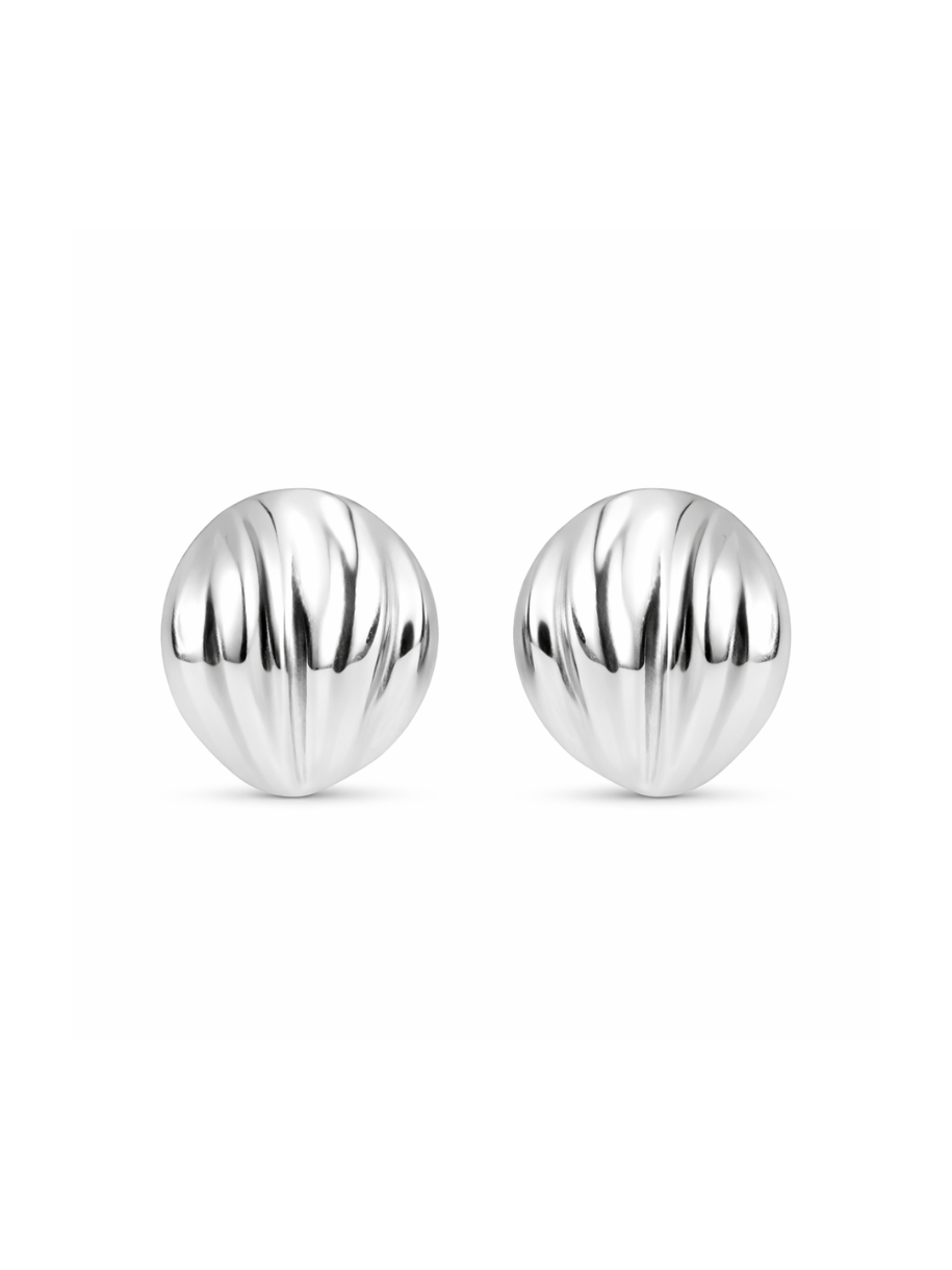 silver statement earrings