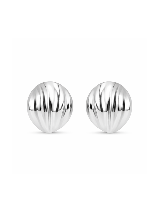 silver statement earrings