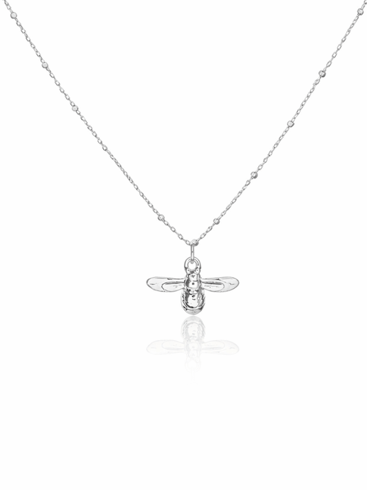The Bee Necklace in Silver