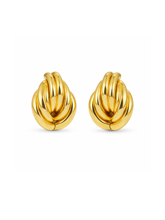 knot stud earrings