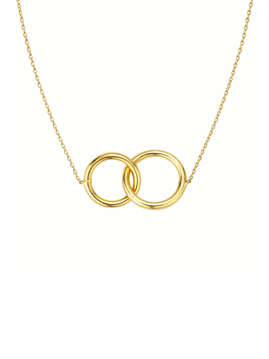interconnecting circle necklace