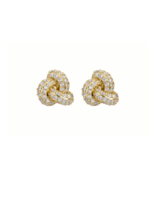 knot stud earrings