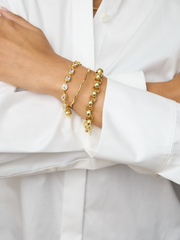 Circle Bezel Tennis Bracelet