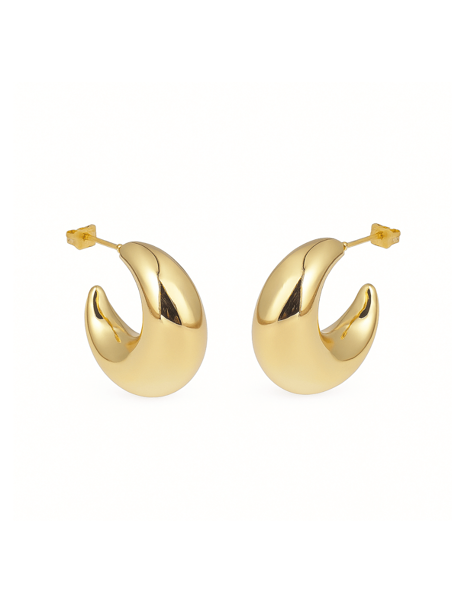 chunky hoop earrings