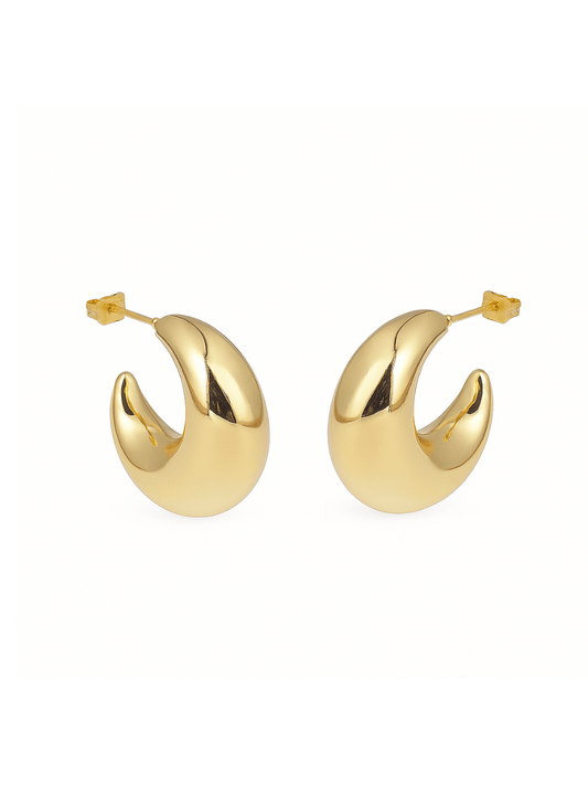 chunky hoop earrings