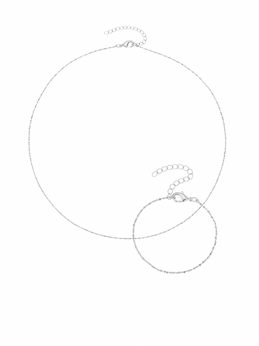 Silver Luna Matching Set