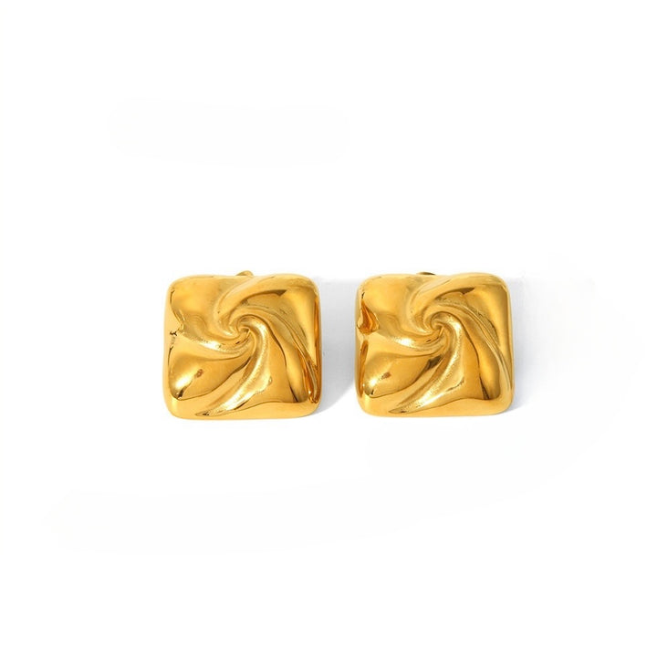 Betty Silver Earrings in Navy main image 1
