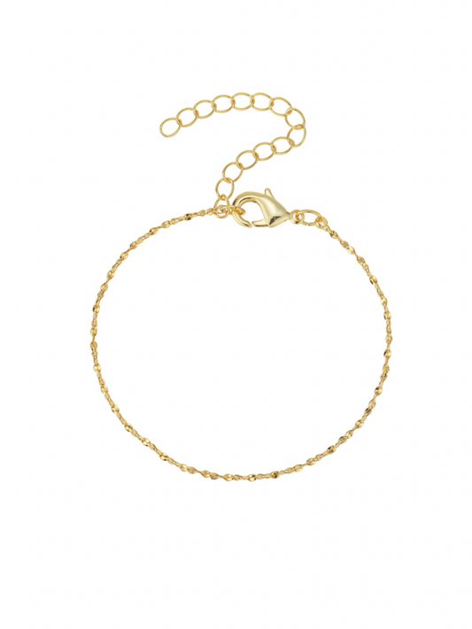 Collier en or gaufrette