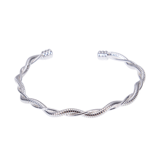 Silver Wrap Twist Bracelet