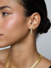 Bezel Stud Earing