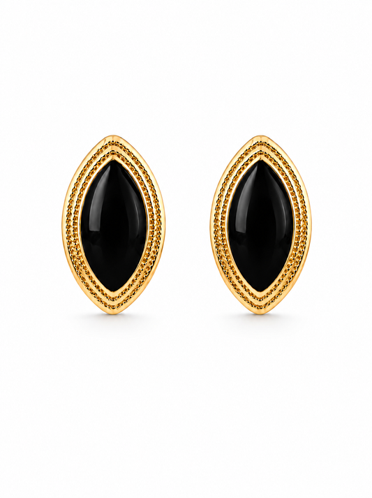 Clous d'oreilles en or à double nœud