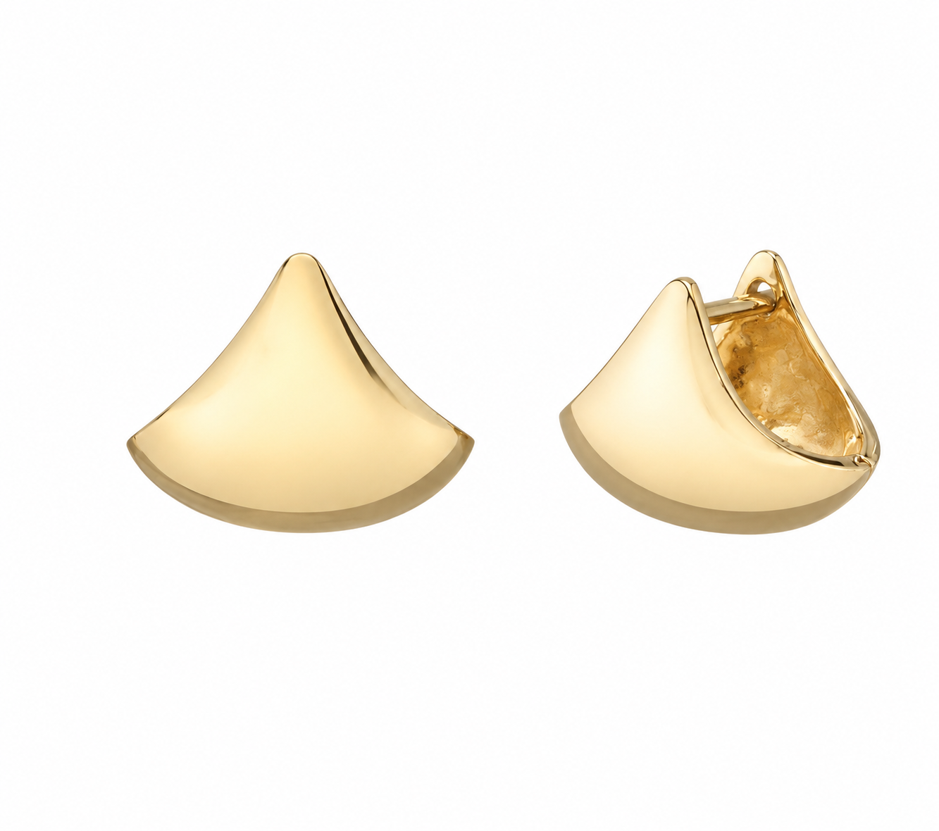 mini block hoop earrings