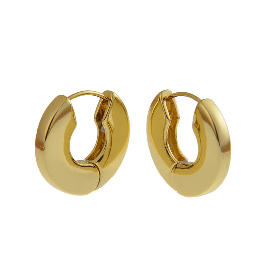 block hoop earrings