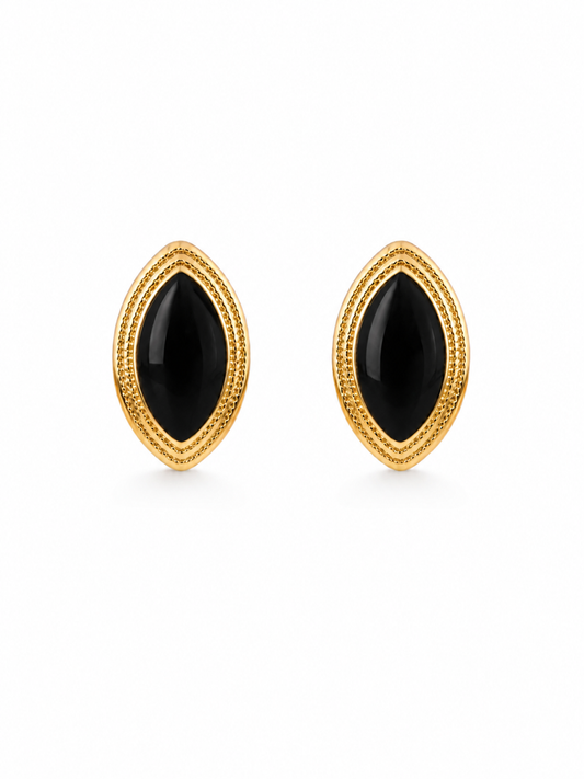 Clous d'oreilles en or à double nœud