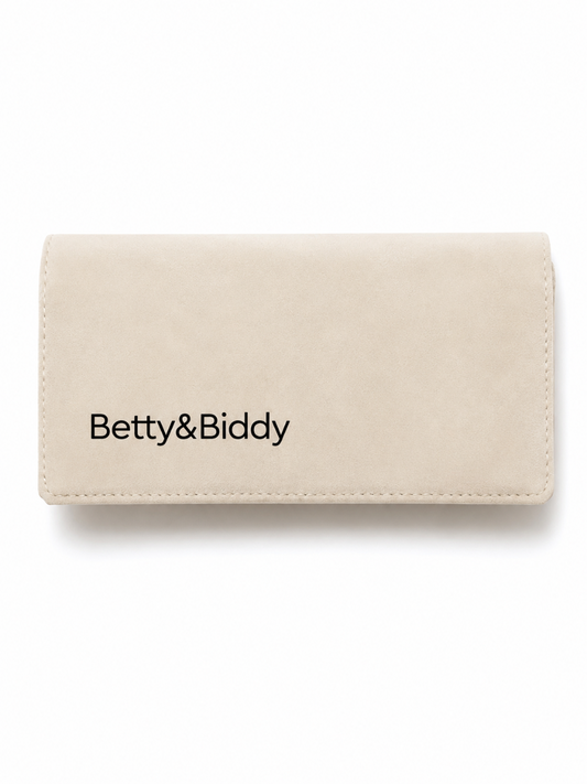 Betty & Biddy Cream Jewellery Travel Pouch