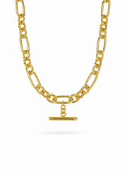 Apex Link T- Bar in Gold