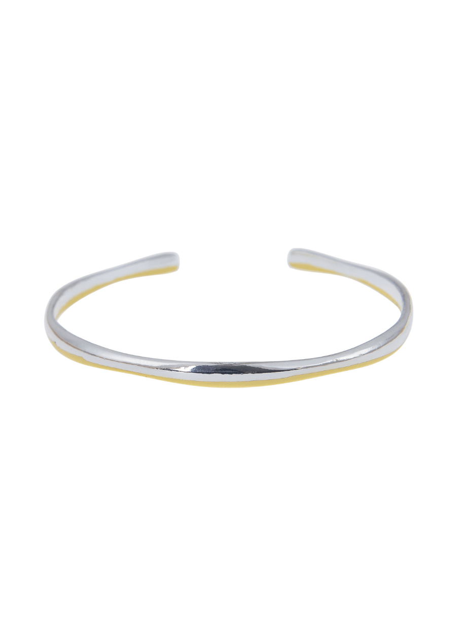 mixed metal bangle